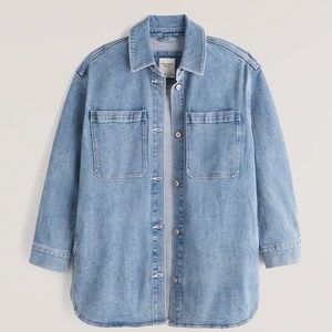 Abercrombie oversized denim shirt jacket